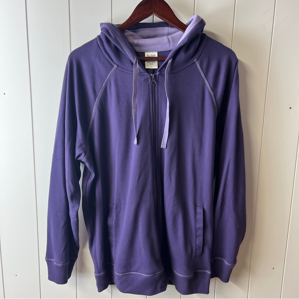 Blair Purple Zip-Up Men's Sweater